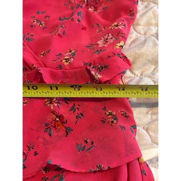 Lulu's Sunshine Bouquet Fushia Floral Maxi Dress Medium - Picture 10 of 10